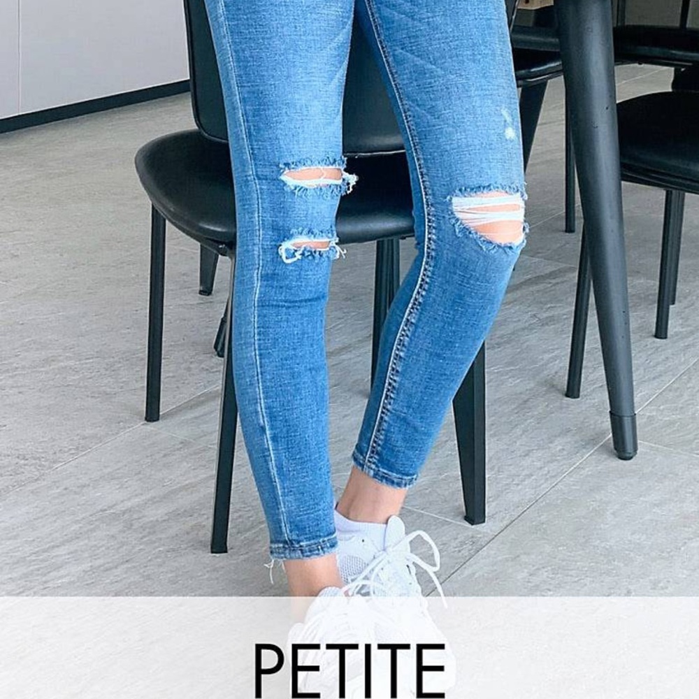 Super high waisted Petite jeans